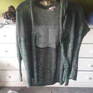 Green cardigan